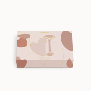 Face Massage Set Roller et Gua Sha - Duo of face care accessories - marocMaroc